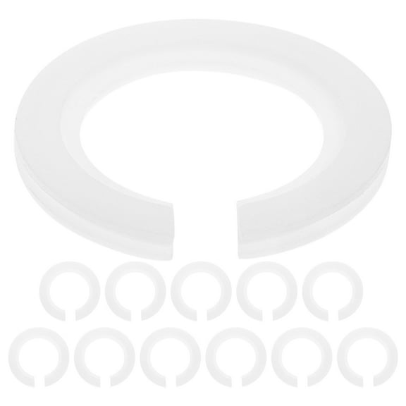 Fovewise 12pcs E27 To E14 Lamp Shade Adapter Rings Plastic Lampshade Reducer Rings Professional Lampshade Accessories For Light Fixtures