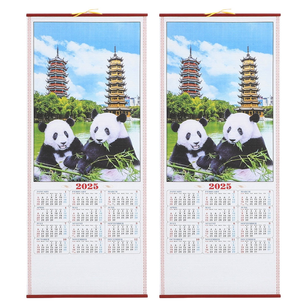 Chinese Wall Scroll Calendar 2025 