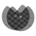 thumbnail image 1 of Black Nonslip PVC Kitchen Liner for Corner Shelves 2 Pieces Easy to Clean and Cut to Fit, 1 of 8