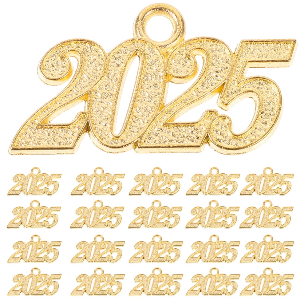 Fovewise 30pcs DIY Crafts Making Charms 2025 Pendant New Year Charms