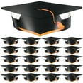 thumbnail image 1 of Fovewise 36pcs Paper Graduation Hats Diy Grad Caps For Graduation Party Supplies Adjustable Elastic Band Diy Grad Caps For Secure Fit, 1 of 8