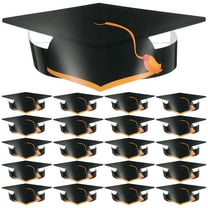 Fovewise 36pcs Paper Graduation Hats Diy Grad Caps For Graduation Party Supplies Adjustable Elastic Band Diy Grad Caps For Secure Fit