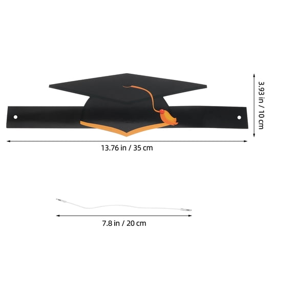 Fovewise 36-Piece Paper Graduation Caps Set with Adjustable Elastic Bands, Ideal for Graduation Party Decorations and Comfortable Secure Fit