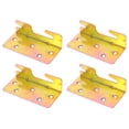 thumbnail image 1 of Guangmc 4pcs Heavy Duty Universal Bed Rail Brackets Iron Hooks Connectors for Secure Wooden Bed Frame Installation, 1 of 9