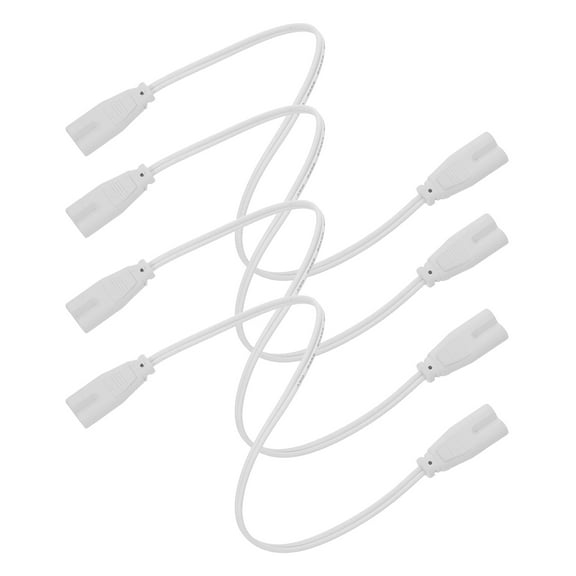 Raindrops White Copper LED Light Extension Cord for Replacement with Flexible Connection and Easy Installation 4 Pieces