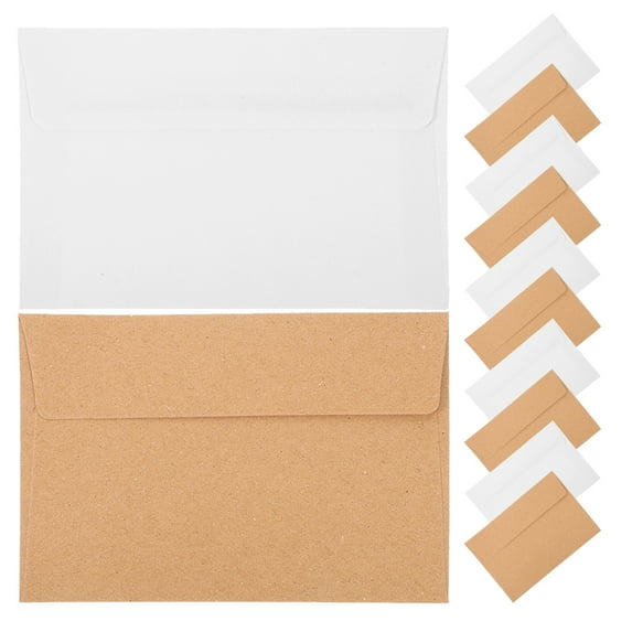 Fovewise 50pcs Blank Invitation Envelopes Self Seal Envelopes A4 Card Envelopes Postcard Envelopes For Greeting Cards Mailing Weddings Invitations