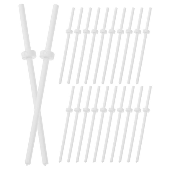 Raindrops 60pcs White Plastic Lollipop Sticks for Candy Making and Cake Pops Crafts