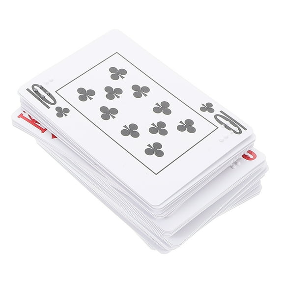 Fovewise Braille Playing Cards Large Print for Visually Impaired, Accessible Entertainment and Educational Supplies