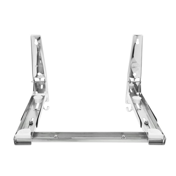 Fovewise Microwave Wall Mount Bracket Universal Stainless Steel Microwave Support Shelf Oven Wall Mount Bracket Arm Adjustable Foldable Kitchen Stretch Oven Stand Shelf Rack 00 LBs