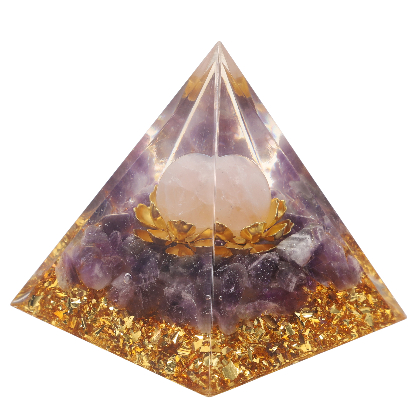 Fovewise Mini Pyramid Model Crystal Egyptian Pyramids Egypt Figurine ...