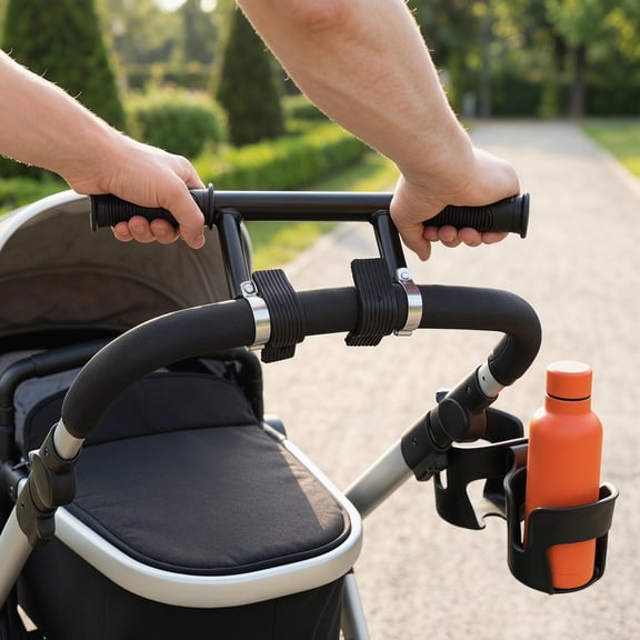 Fovewise Universal Stroller Handle Extender Stroller Extension Armrest Stroller Handle Bracket For Baby Stroller Carriage Pushchair