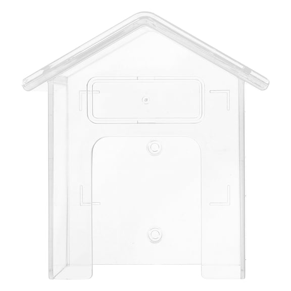 Raindrops Waterproof Plastic Doorbell Cover Transparent Rain Box for Indoor and Outdoor Use