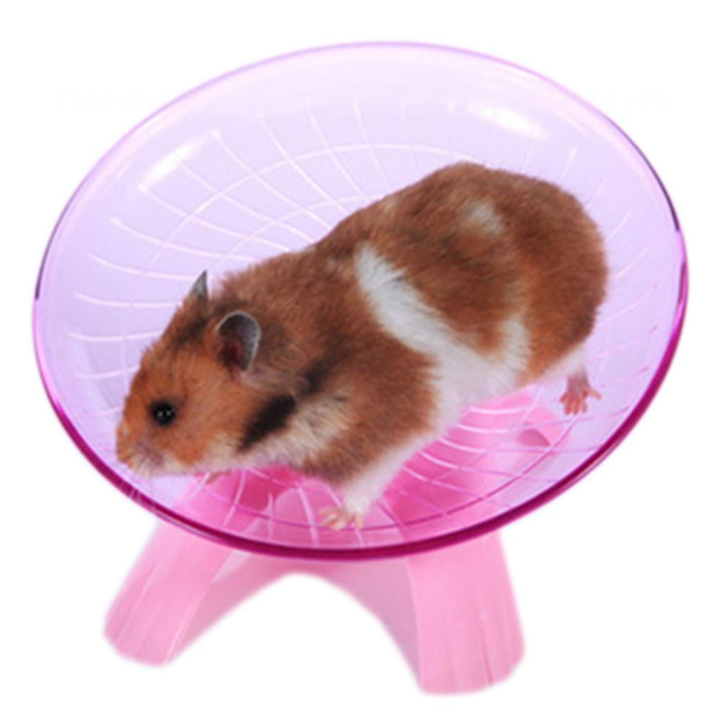 Fovien Hamster Flying Saucer Exercise Wheel Silent Jogging Running Spinner Wheel Toy for Small