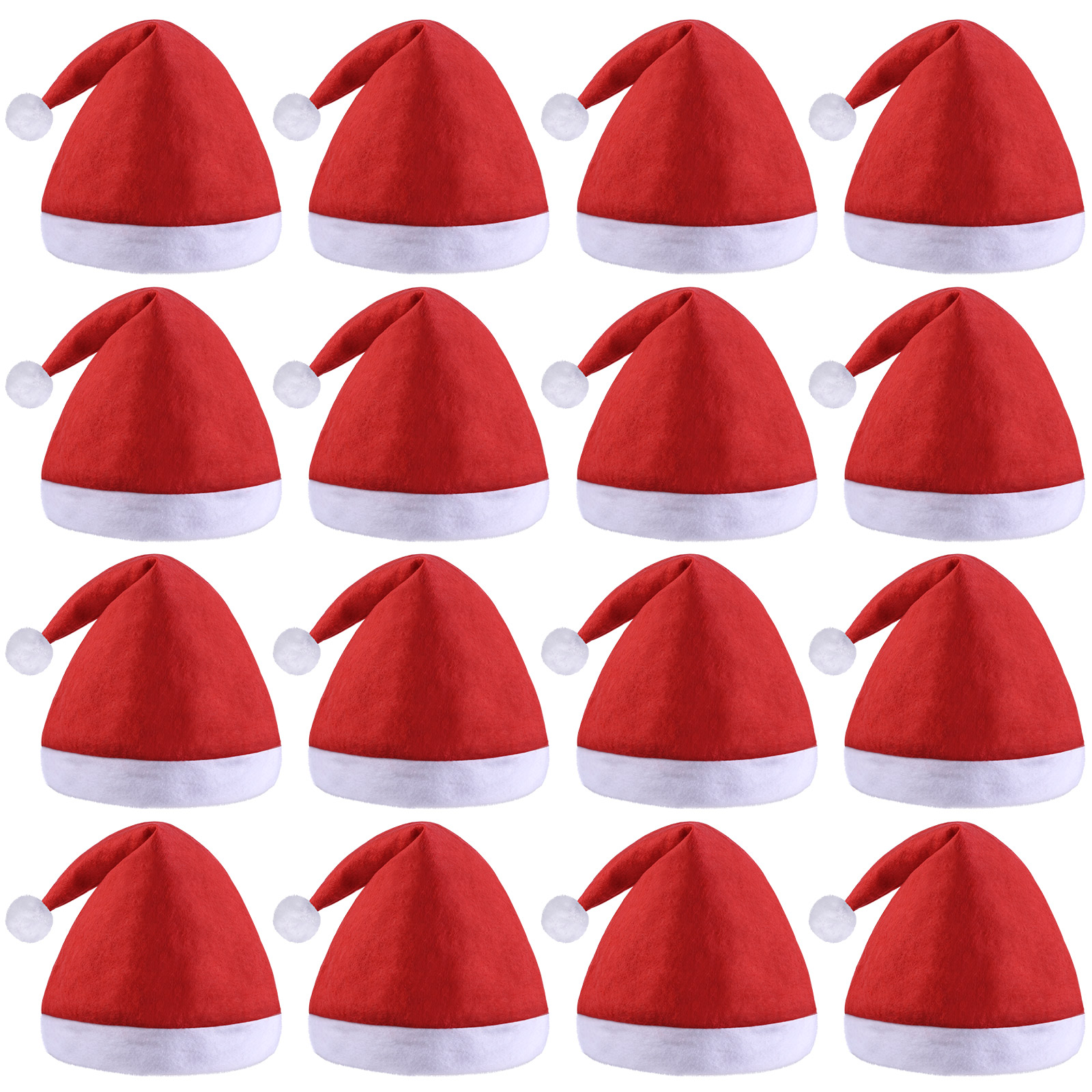 Cat Birthday Party Cone Hats (White, Pink, 24 Pack)
