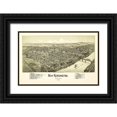 thumbnail image 1 of Fowler 14x11 Black Ornate Wood Framed with Double Matting Museum Art Print Titled - New Kensington Pennsylvania - Fowler 1902, 1 of 4