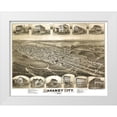 thumbnail image 1 of Fowler 14x12 White Modern Wood Framed Museum Art Print Titled - Mahanoy City Pennsylvania - Fowler 1889, 1 of 4