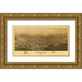 thumbnail image 1 of Fowler 14x9 Gold Ornate Wood Framed with Double Matting Museum Art Print Titled - Carthage Missouri - Fowler 1891, 1 of 4