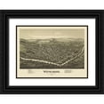 thumbnail image 1 of Fowler 18x14 Black Ornate Wood Framed with Double Matting Museum Art Print Titled - Waynesburg Pennsylvania - Fowler 1897, 1 of 4