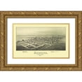 thumbnail image 1 of Fowler 24x16 Gold Ornate Wood Framed with Double Matting Museum Art Print Titled - Edmond Oklahoma - Fowler 1891, 1 of 4