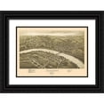 thumbnail image 1 of Fowler 24x18 Black Ornate Wood Framed with Double Matting Museum Art Print Titled - Fairmont Palatine West Virginia - Fowler 1897, 1 of 4