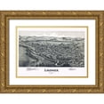 thumbnail image 1 of Fowler 24x18 Gold Ornate Wood Framed with Double Matting Museum Art Print Titled - Ligonier Pennysylvania - Fowler 1900, 1 of 4