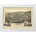 thumbnail image 1 of Fowler 24x18 White Modern Wood Framed Museum Art Print Titled - Hamburg Pennsylvania - Fowler 1889, 1 of 4