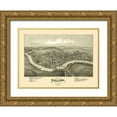 thumbnail image 1 of Fowler 24x19 Gold Ornate Wood Framed with Double Matting Museum Art Print Titled - Phillippi West Virginia - Fowler 1897, 1 of 4