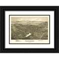 thumbnail image 1 of Fowler 32x24 Black Ornate Wood Framed with Double Matting Museum Art Print Titled - Canonsburg Pennsylvania - Fowler 1897, 1 of 4