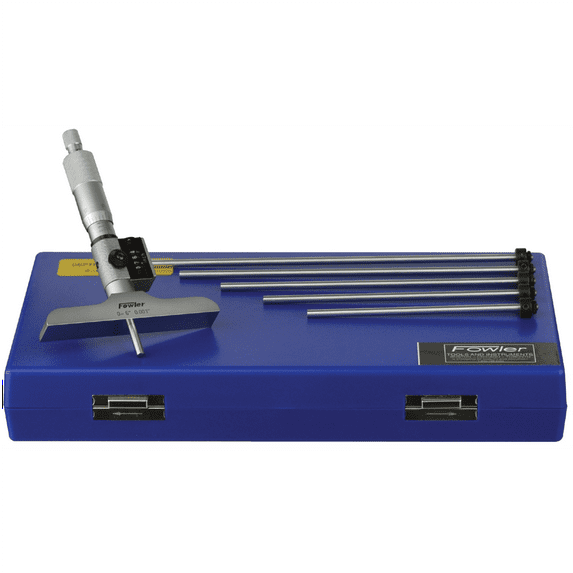 Fowler 72-225-226 Digit Reading Depth Micrometer 0-6in