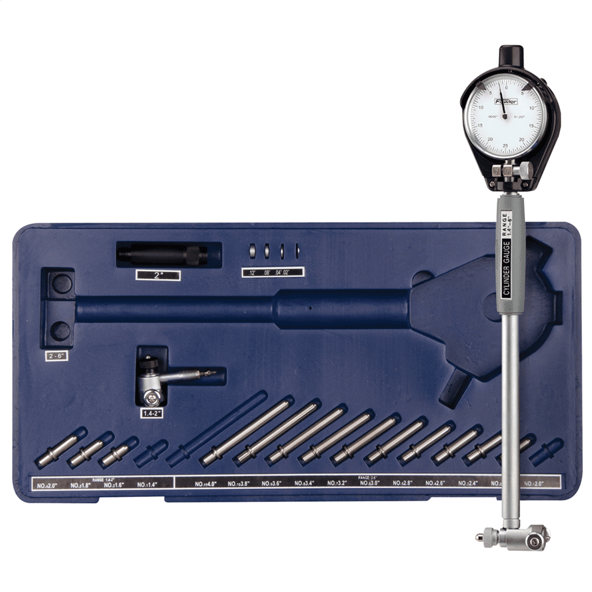 Fowler 72-646-220 Xtender-Metric Dial Bore Gage 35-160mm