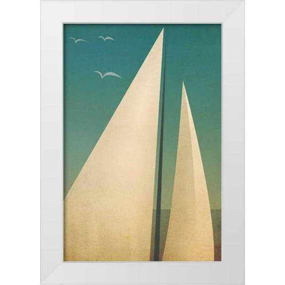 Fowler, Ryan 11x14 White Modern Wood Framed Museum Art Print Titled - Sails I