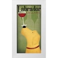 thumbnail image 1 of Fowler, Ryan 11x18 White Modern Wood Framed Museum Art Print Titled - Labrador Wine Dog, 1 of 4