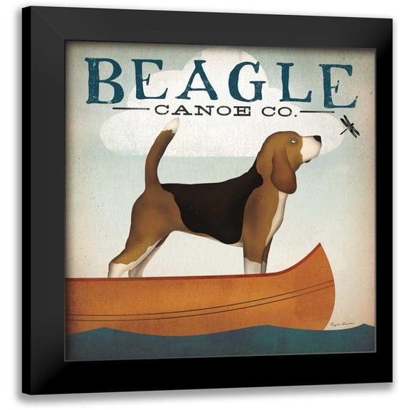 Fowler, Ryan 12x12 Black Modern Framed Museum Art Print Titled - Beagle Canoe Co