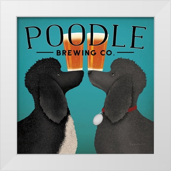 Fowler, Ryan 12x12 White Modern Wood Framed Museum Art Print Titled - Double Poodle Brewing