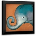 thumbnail image 1 of Fowler, Ryan 20x20 Black Modern Framed Museum Art Print Titled - Elephant WOW, 1 of 5