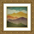 thumbnail image 1 of Fowler, Ryan 26x26 Gold Ornate Wood Framed with Double Matting Museum Art Print Titled - Mountain View, 1 of 4
