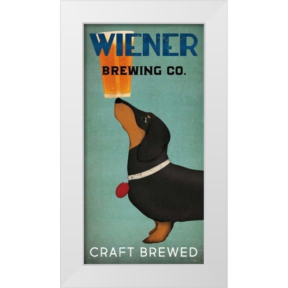 Fowler, Ryan 9x14 White Modern Wood Framed Museum Art Print Titled - Wiener Brewing Co