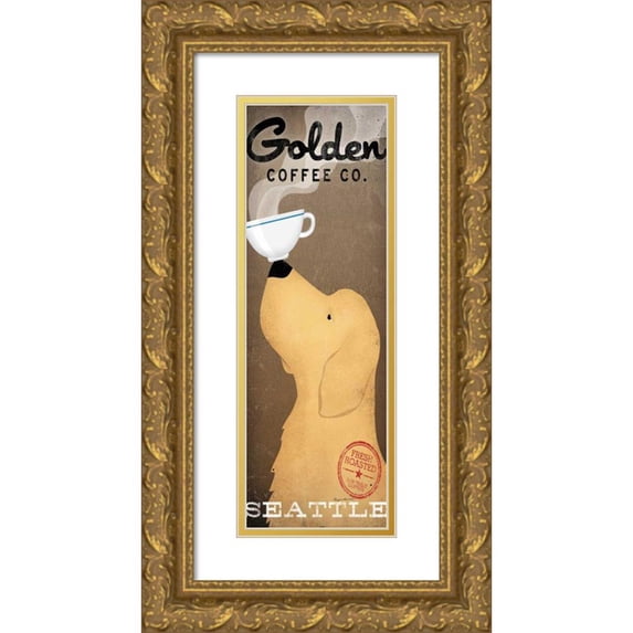 Fowler, Ryan 9x18 Gold Ornate Wood Framed with Double Matting Museum Art Print Titled - Golden Coffee Co.