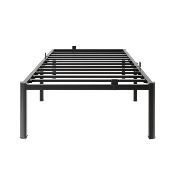 Fowroa Bed Frame 14 Inch Tall, No Box Spring Needed, Twin Size Bed with Heavy Duty Strong Support Slat,Black
