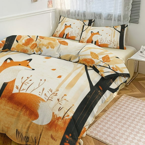 Fox (1) 3D Duvet Cover Set Quilt Cover Theme of for Bedroom Decoration