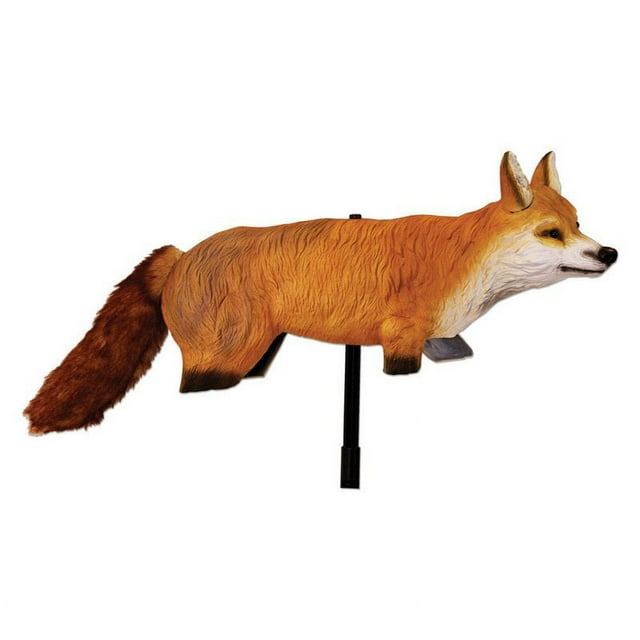 Fox 3D Decoy Goose Duck Repellent Realistic Predator Moving Tail