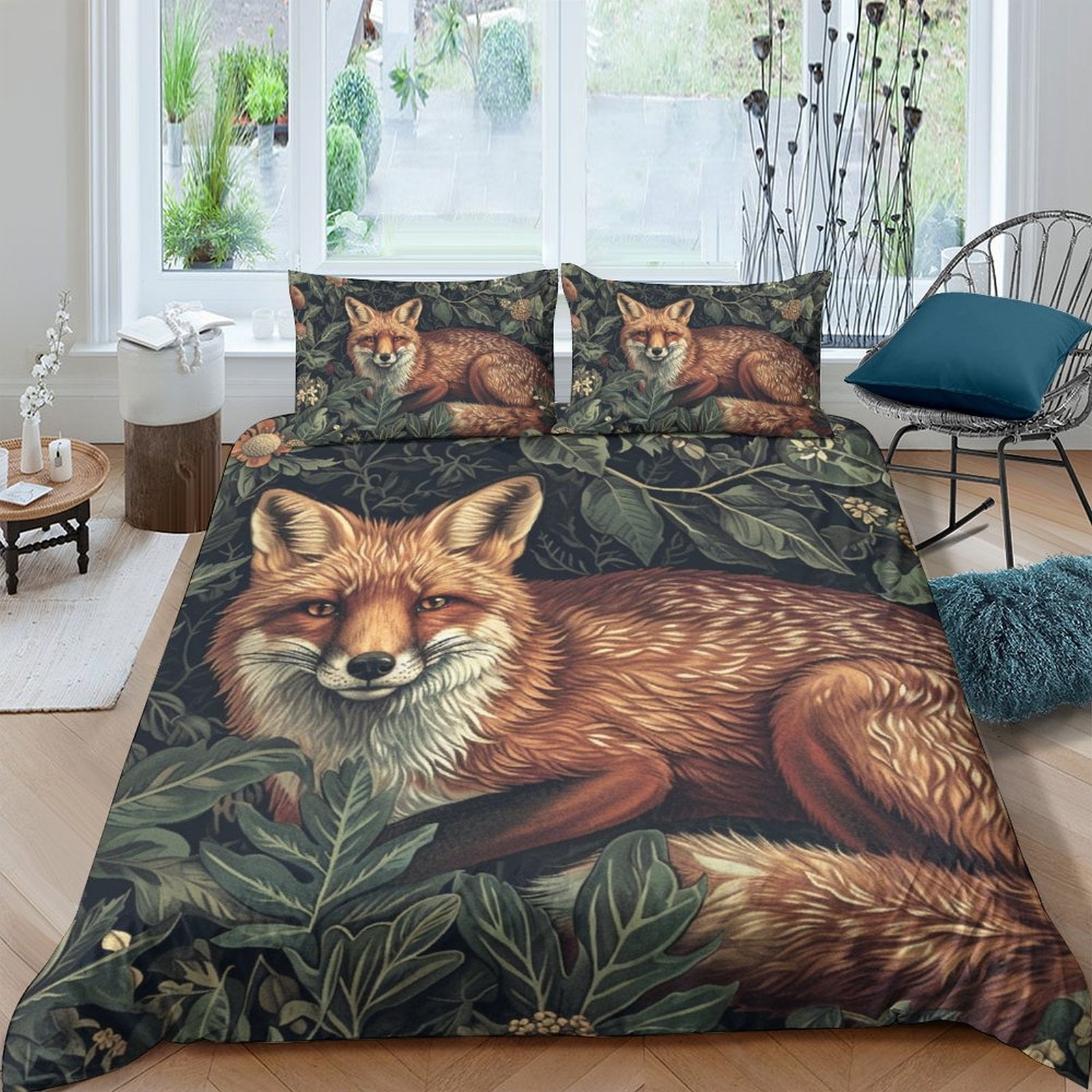 Fox 3D Printed Bedding Set Duvet Cover Quilt Cover Comforter Covers