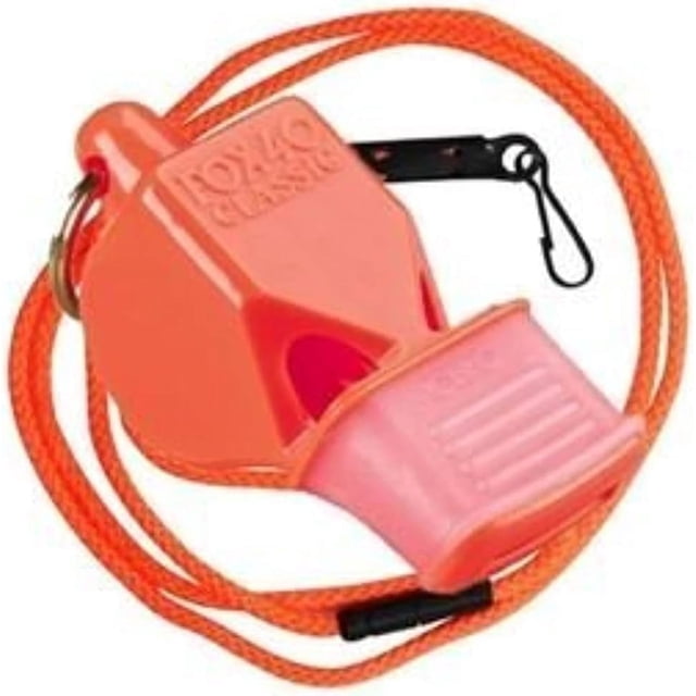 Sticker Ohs Fox 40 Classic CMG Handheld Pealess Safety Whistle, 115 dB, Orange ...