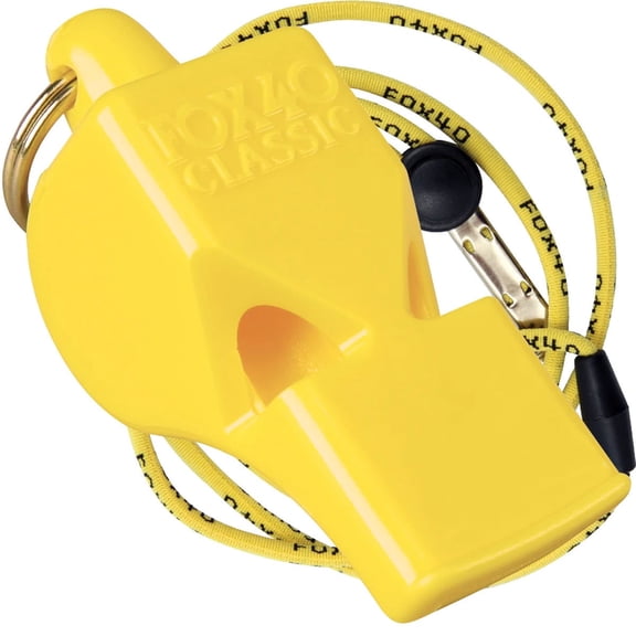 Fox 40 Classic Whistle with Breakaway Lanyard