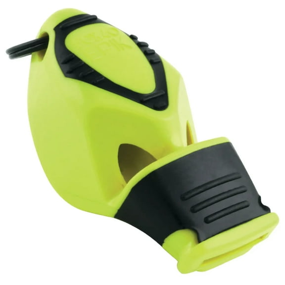 Fox 40 Epik CMG Safety 3-Chamber Pealesss Whistle, Neon Yellow