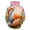thumbnail image 1 of Fox And Butterfly in Spring Garden-1 Men's Women New Sweatshirt Hoodie Men's Plus Size Sweatshirt Hooded Sweatshirt 3d Printed Street Men's Cloth, 1 of 6