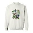 thumbnail image 1 of Fox And Flowers Design Sweatshirt Women -Image by Shutterstock, Female 5X-Large, 1 of 4