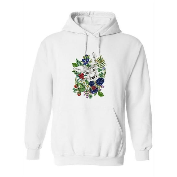 Fox And Nature Design Hoodie Women -Image by Shutterstock, Female Large
