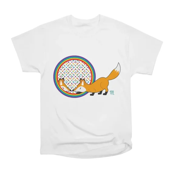 Fox And Tea embrace the rainbow TShirt Tee Gift For Him Merch For Her Apparel For Friend
