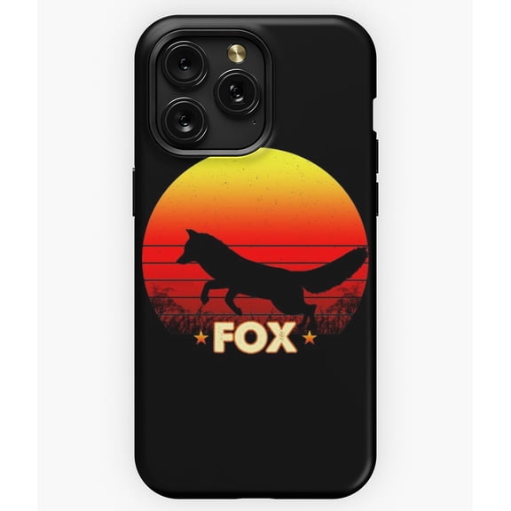 Fox Animal Retro Vintage Sunset G7644 Phone Case for iPhone17 16 15 14 13 12 11 Pro Max